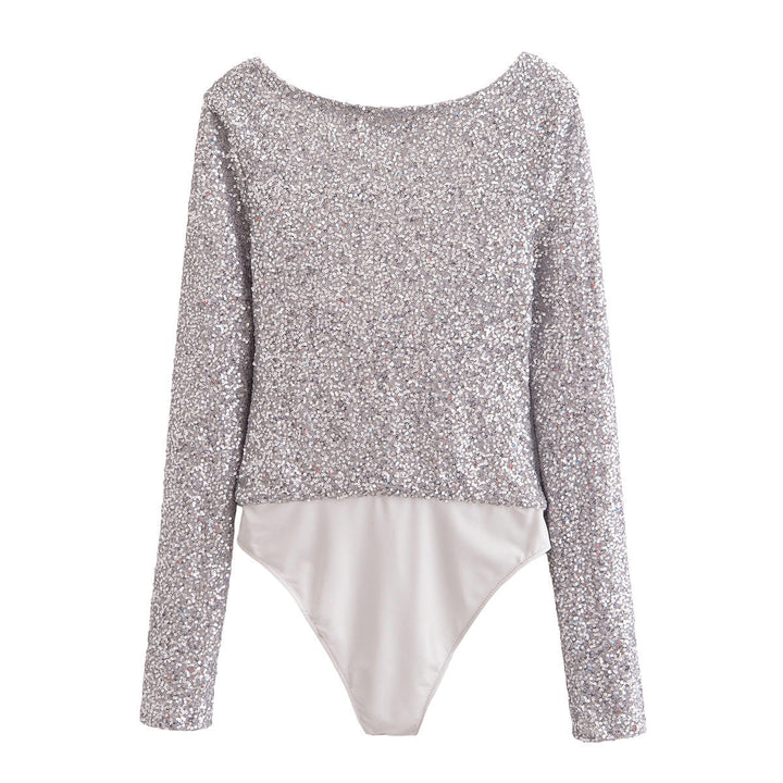 Levoire | Glam Paillette Combinaison Réversible à Manches Longues