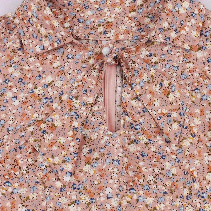 Levoire | Robe à manches courtes avec un petit motif floral