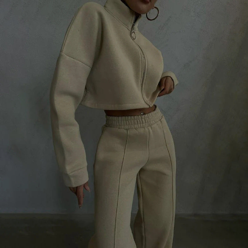 Levoire | Sweat-shirt élégant Pantalons décontractés Abricot