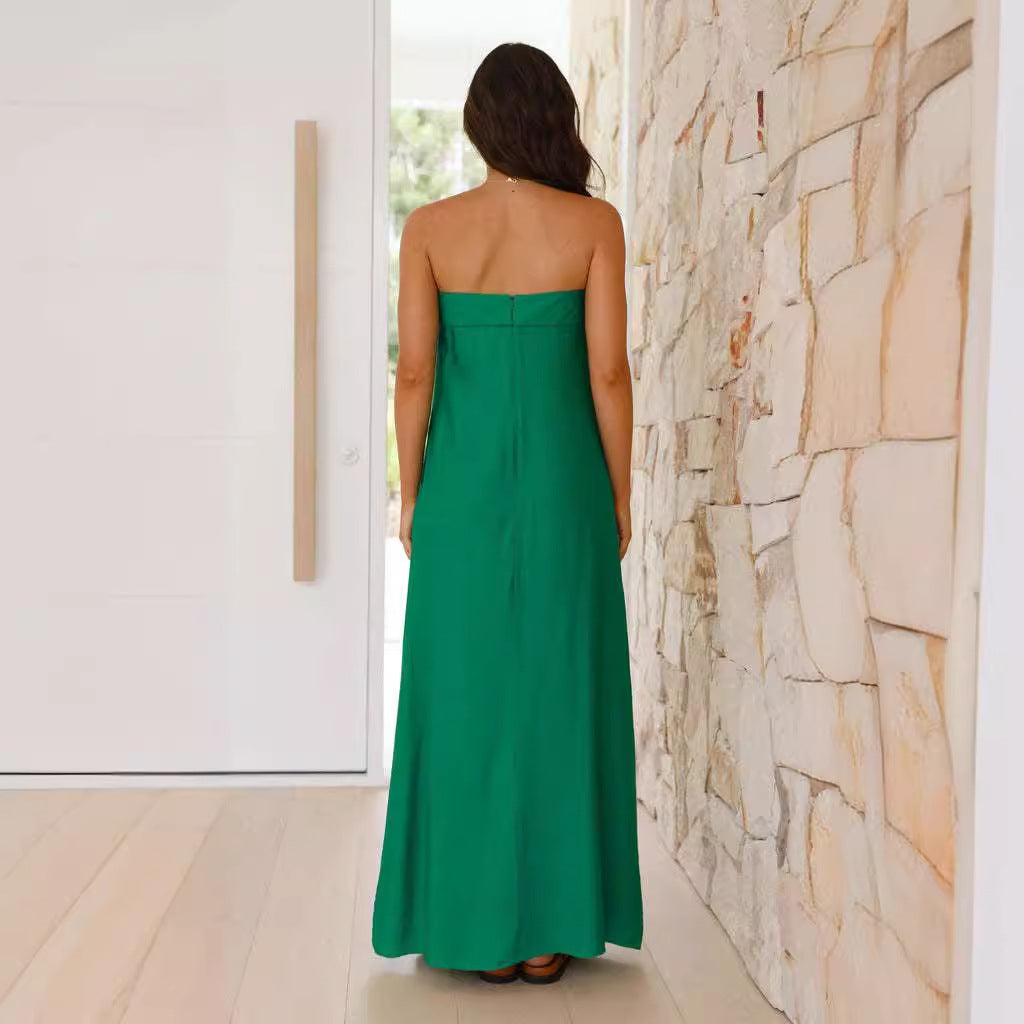 Robe maxi pour femme au design simple et au confort de port polyvalent Levoire