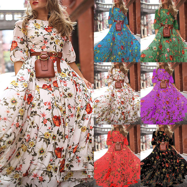 Levoire | Dress décontracté lumineux de vacances longue