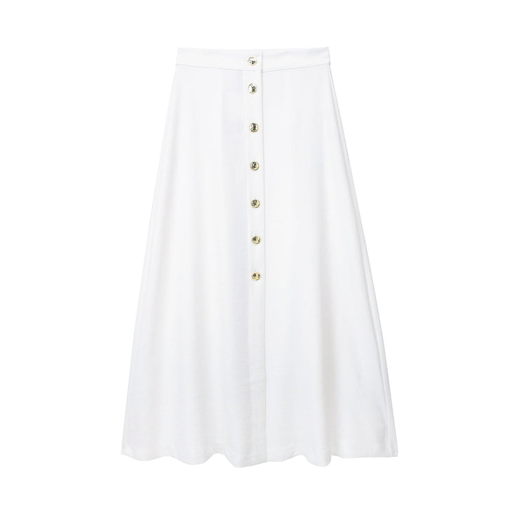 Levoire | Napinategovai Slim Or Boutons Robe Blanc