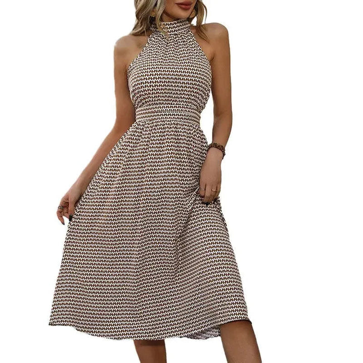 Levoire | Robe à carreaux pour femmes à taille haute
