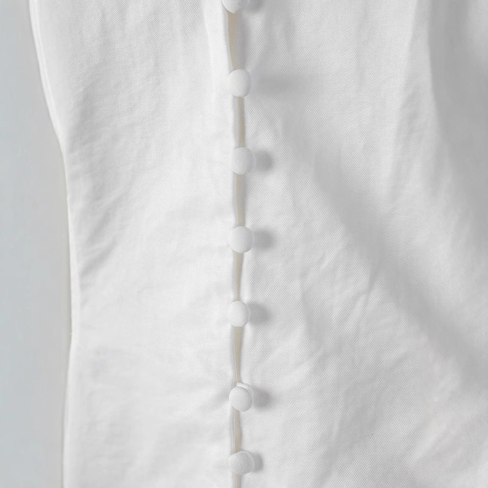 Levoire | Femme Élégante Blouse À Manches Longues Blanche Pour Femmes
