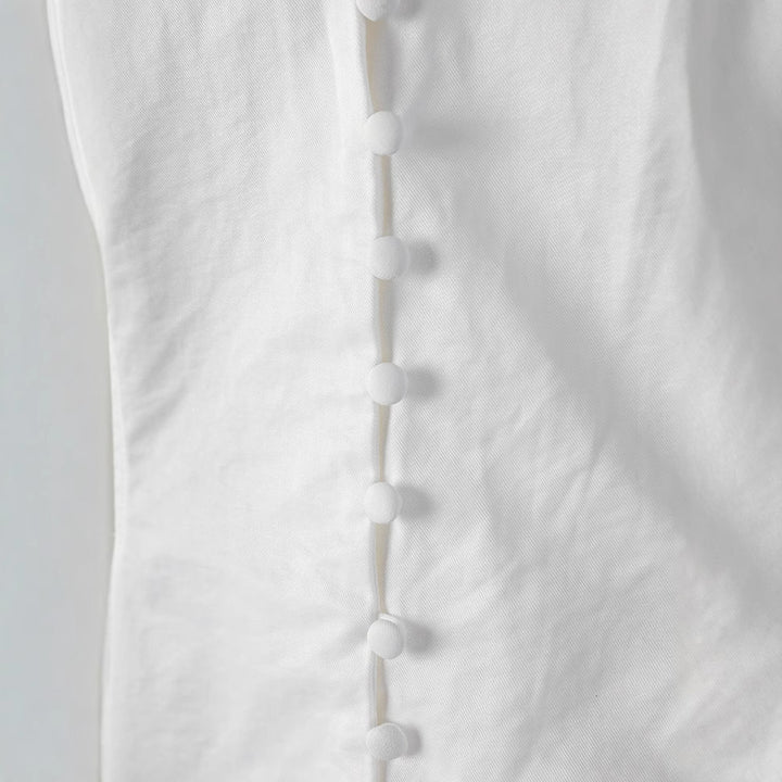 Levoire | Femme Élégante Blouse À Manches Longues Blanche Pour Femmes