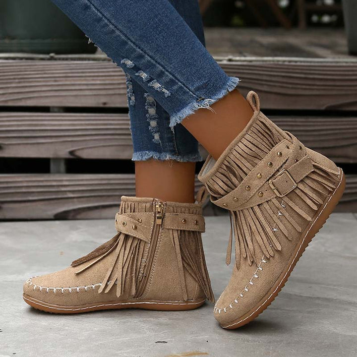 Levoire | Bottines Boho Avec Ornements Et Boucles Pour Femmes