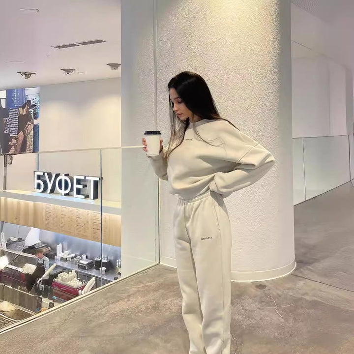 Levoire | Ensemble de sweat-shirt décontracté stylé à la mode à deux pièces