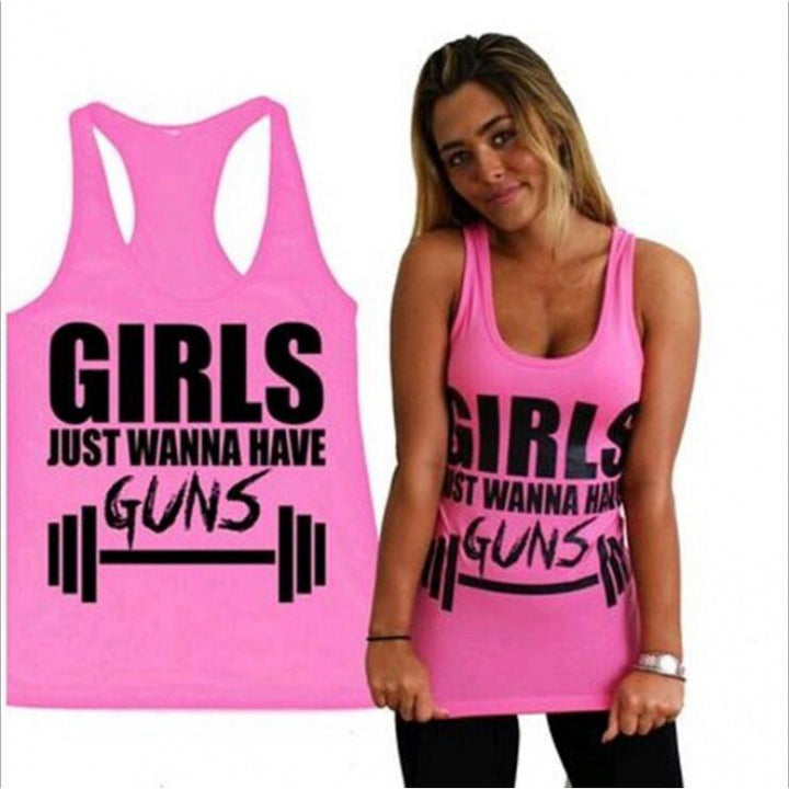 Débardeur sportif pour femme avec impression motivante Levoire