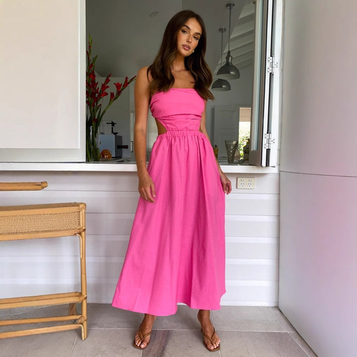 Robe maxi femme avec haut ajusté et taille élastique Levoire