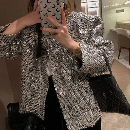 Levoire | Blazer éclatant avec des paillettes pour femmes