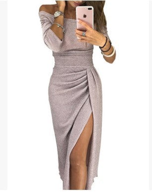 Levoire | Robe sans couture élégante à décolleté en V Rose clair