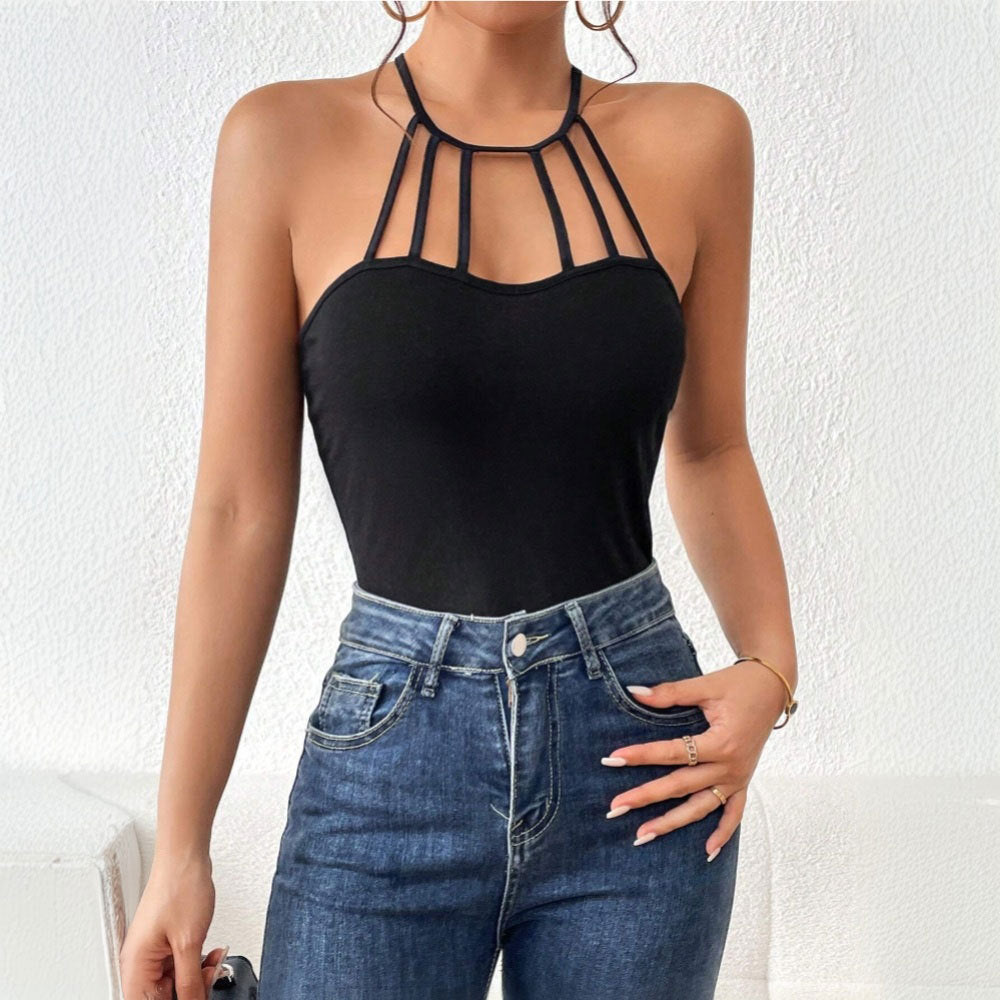 Body féminin avec design croisé à la mode Levoire