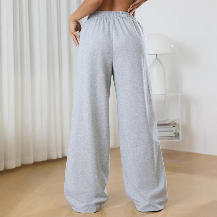 Pantalons de loisirs haut de gamme pour femmes avec coutures contrastées sur les côtés Levoire