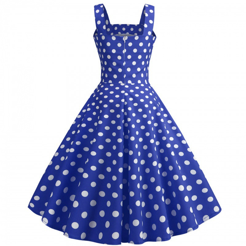 Robe swing pour femmes avec un design de pois ludique Levoire