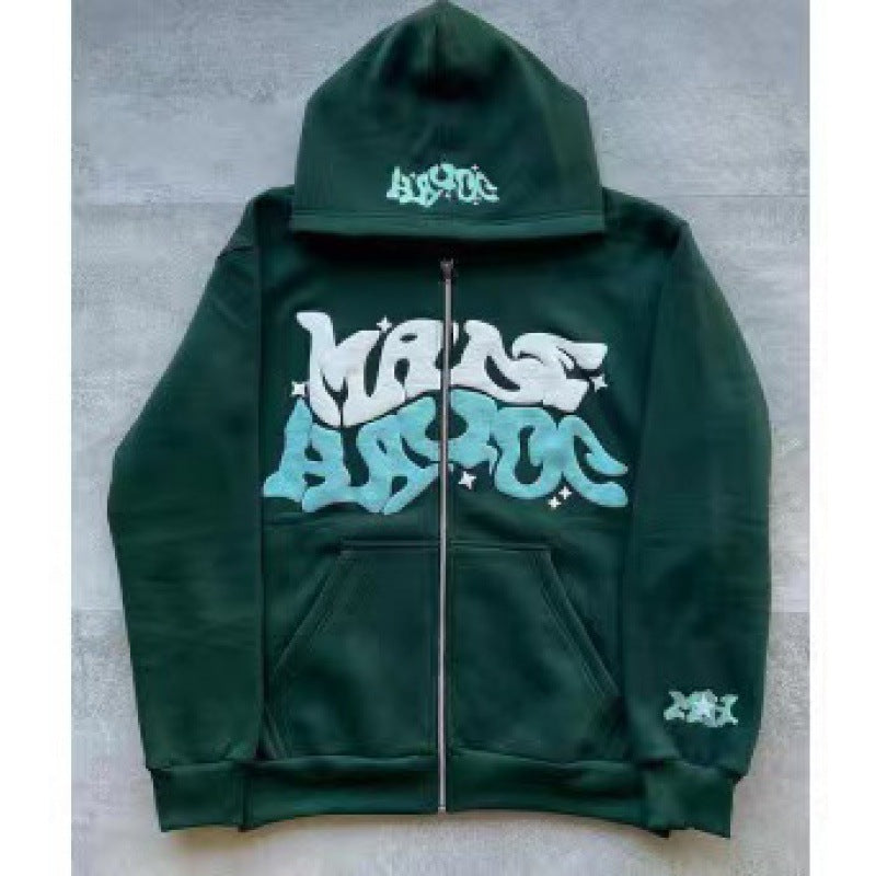 Veste à capuche pour femmes avec lettrage graphique et coupe décontractée Levoire