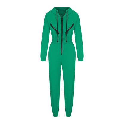 Levoire | Trendik Vêtements Ensemble de Combinaison à Capuche pour Femmes Vert