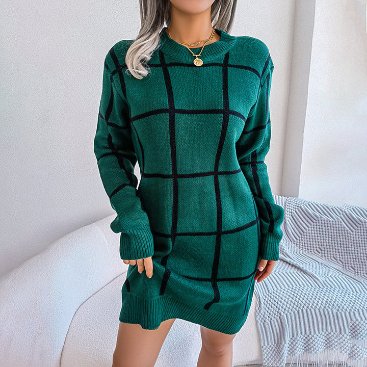 Levoire | Décontractée En Tricot À Carreaux Vert