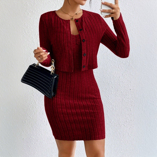 Robe en maille pour femmes avec bolero assorti Levoire