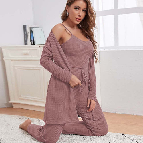 Ensemble de loisirs pour femmes avec taille élastique à cordon de serrage et coupe confortable Levoire