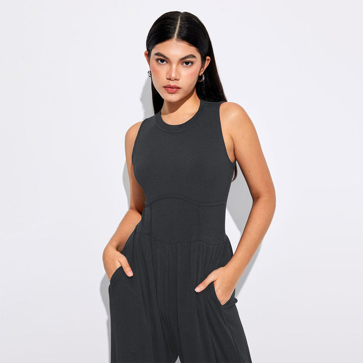 Combinaison pour femmes avec taille haute et poches latérales pratiques Levoire