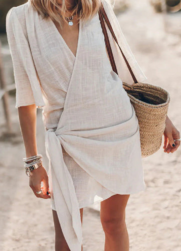 Levoire | Robe Mini Avec Nœud Croisé