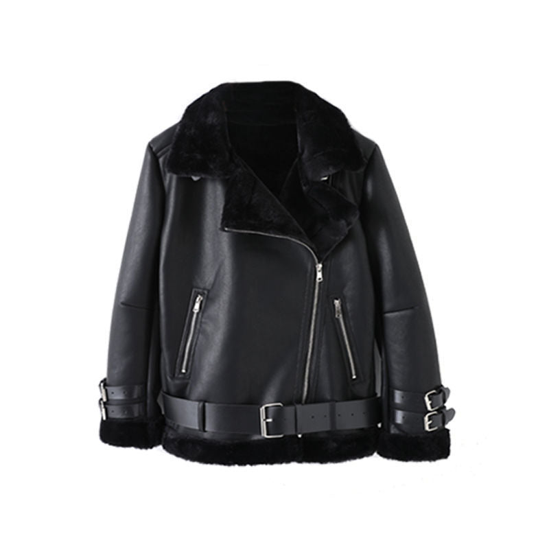 Veste en faux cuir élégante pour femmes avec doublure amovible Levoire