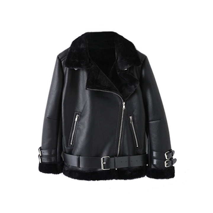 Veste en faux cuir élégante pour femmes avec doublure amovible Levoire