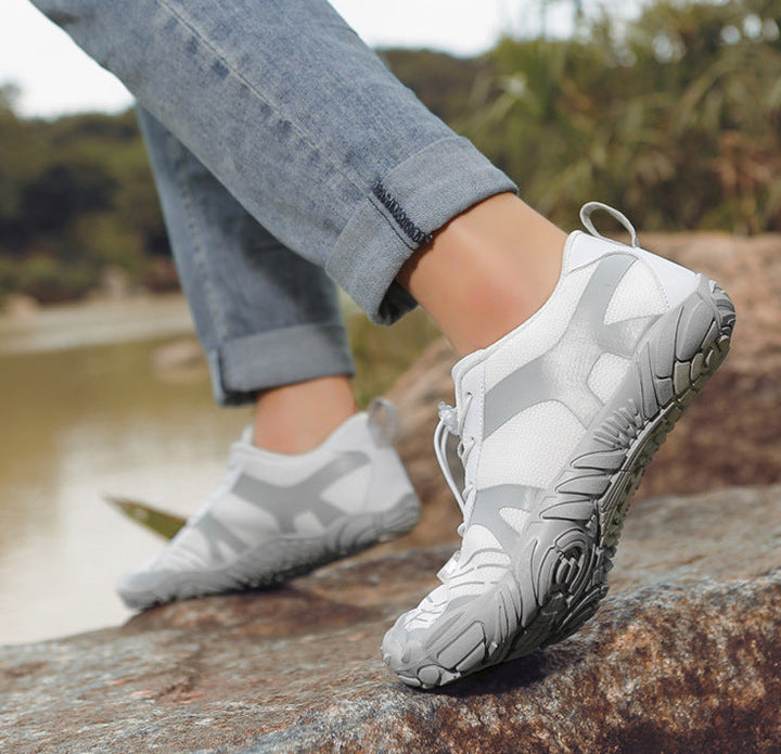 Levoire | Chaussures minimalistes de haute qualité Blanc-gris