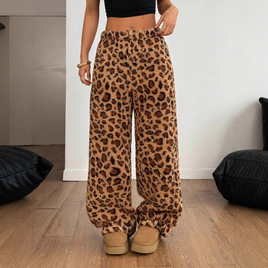 Pantalons décontractés pour femmes à imprimé léopard Levoire