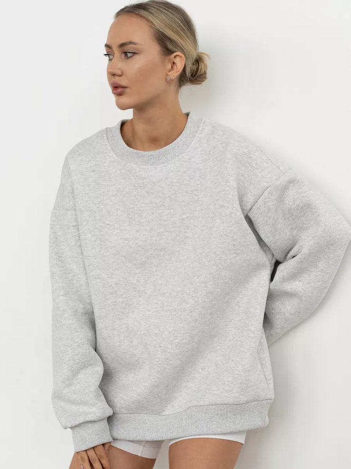 Levoire | Haut en tricot ample à col rond Gris