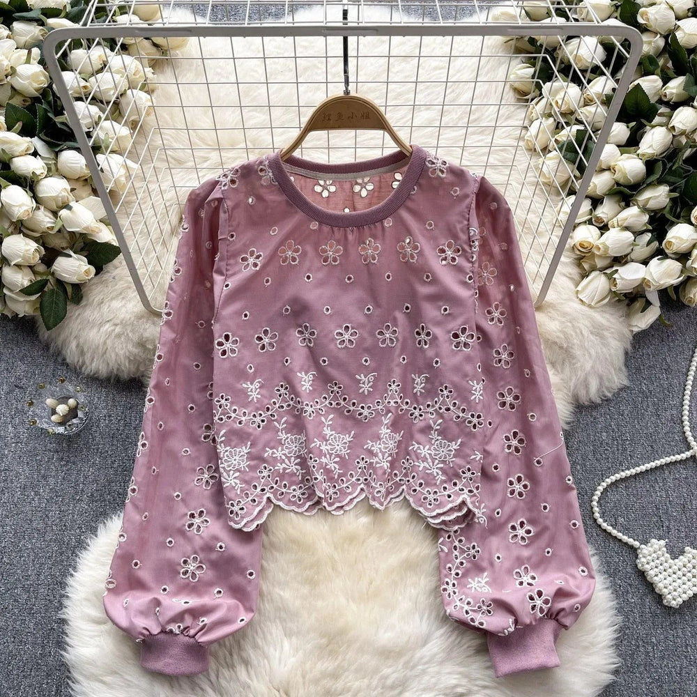 Levoire | Chemise à manches courtes avec manches bouffantes