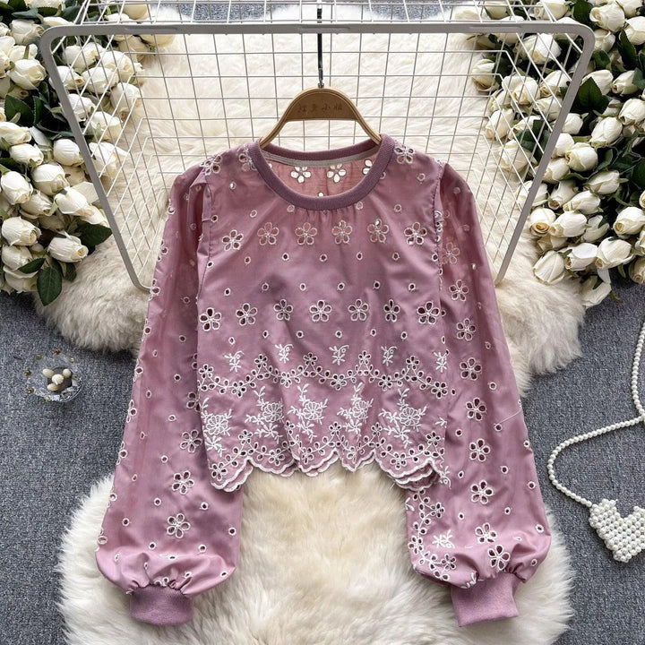 Levoire | Chemise à manches courtes avec manches bouffantes