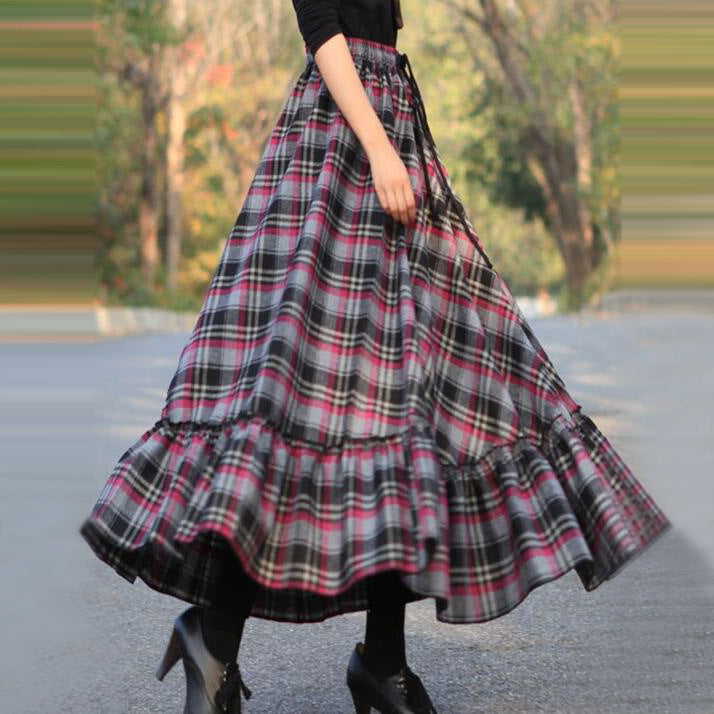 Jupe Maxi Femme avec ourlet élégant et mélange de viscose Levoire