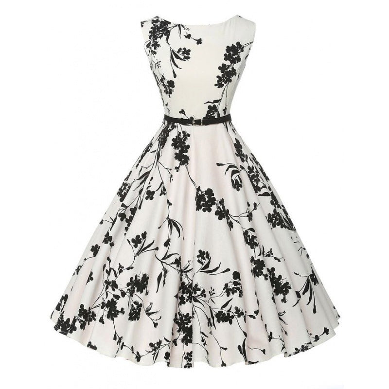 Robe midi femme avec motif floral et silhouette ajustée Levoire