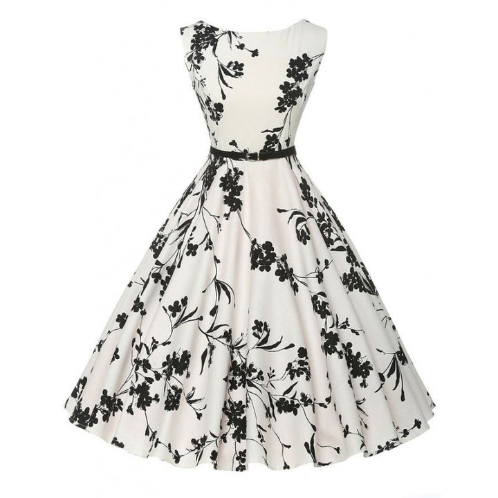Robe midi femme avec motif floral et silhouette ajustée Levoire