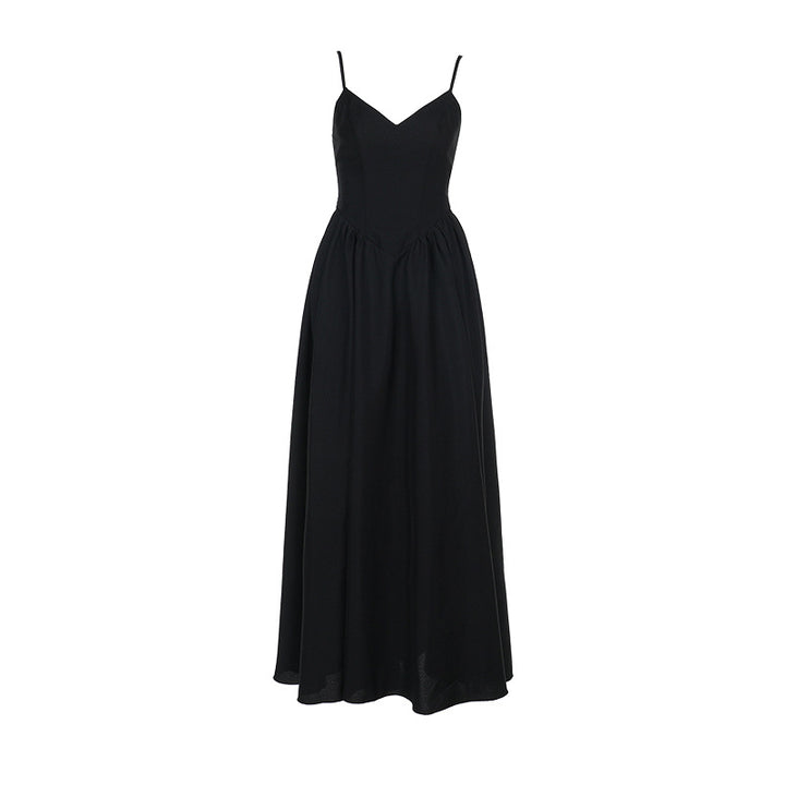 Robe d'été longue élégante pour femme avec des bretelles spaghetti délicates Levoire