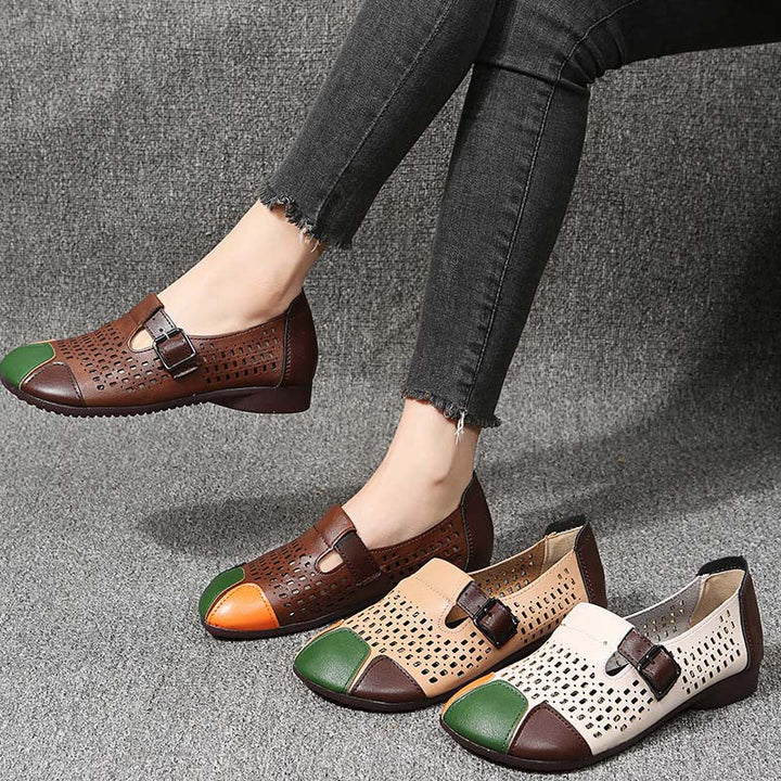 Levoire | Sandales À Air Avec Une Boucle Et Un Bout Coloré Pour Femmes
