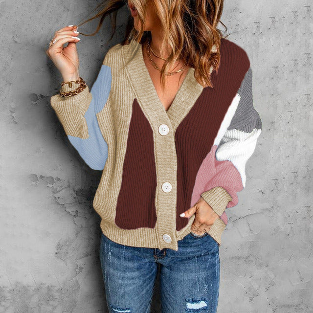 Levoire | En Tricot De Couleur Contrastante Abricot