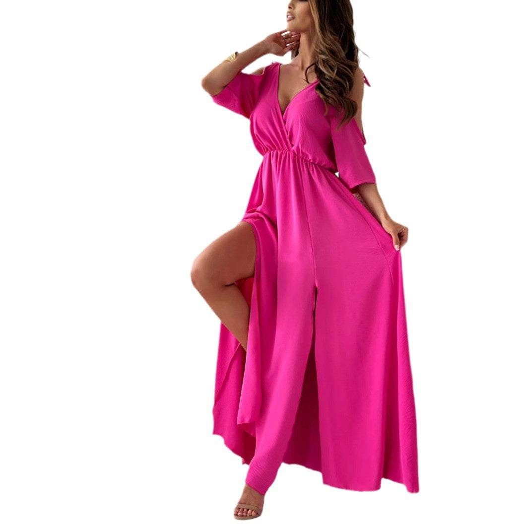 Levoire | Robe à bretelles, jupe sans bretelles, décolleté en V