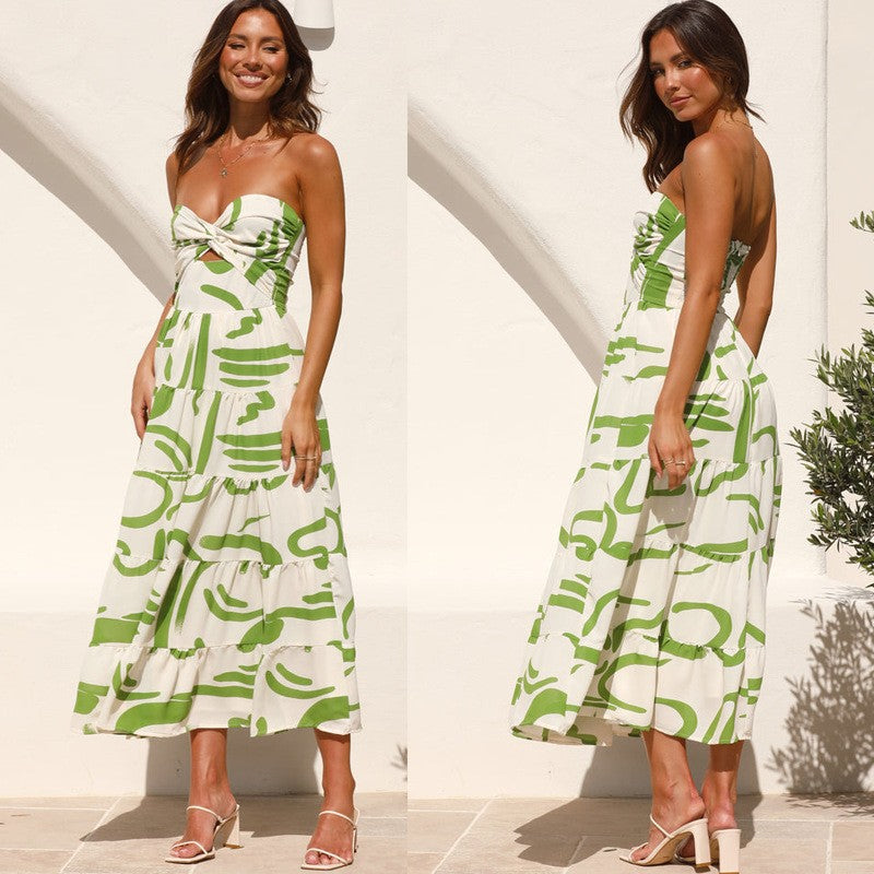 Robe maxi Femme avec drapés modernes et coupe décontractée Levoire