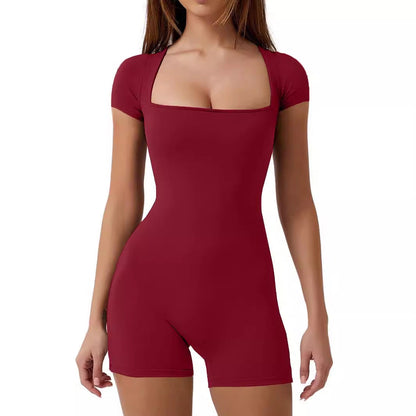 Levoire | Robe à col rond avec ceinture à rayures