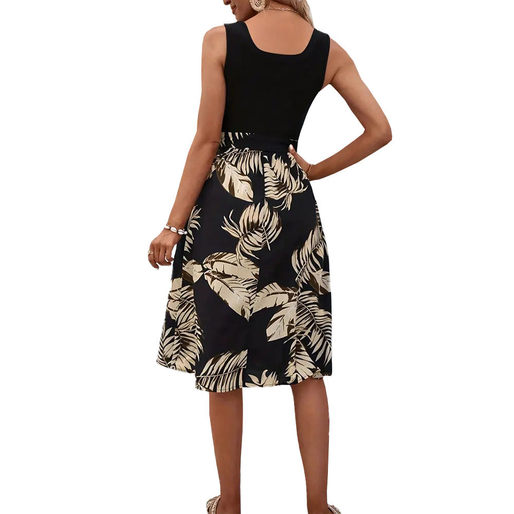 Robe femme avec détail floral et ceinture à nouer élégante Levoire