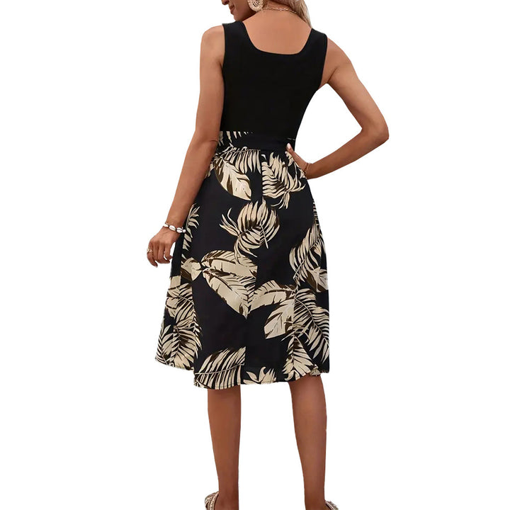 Robe femme avec détail floral et ceinture à nouer élégante Levoire