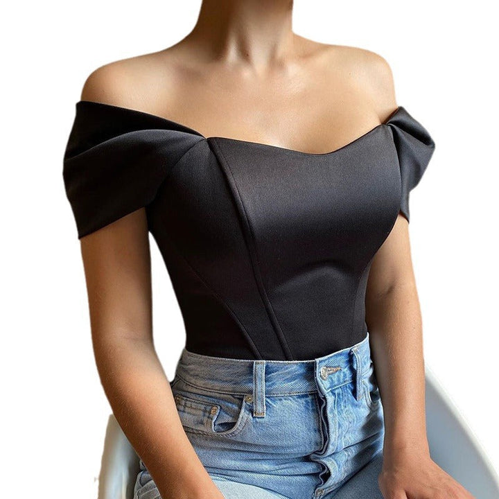 Levoire | Élégante blouse sans manche asymétrique à une épaule