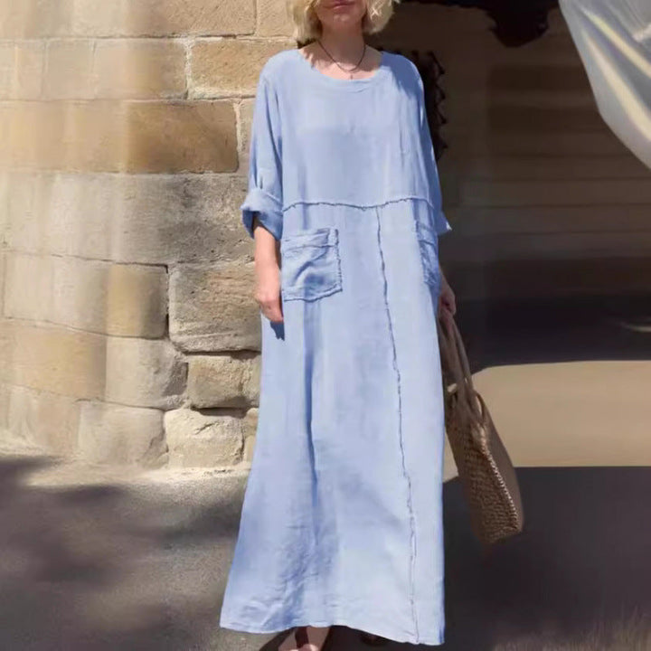 Levoire | Robe sac à dos Manches longues Relaxante Robe plissée