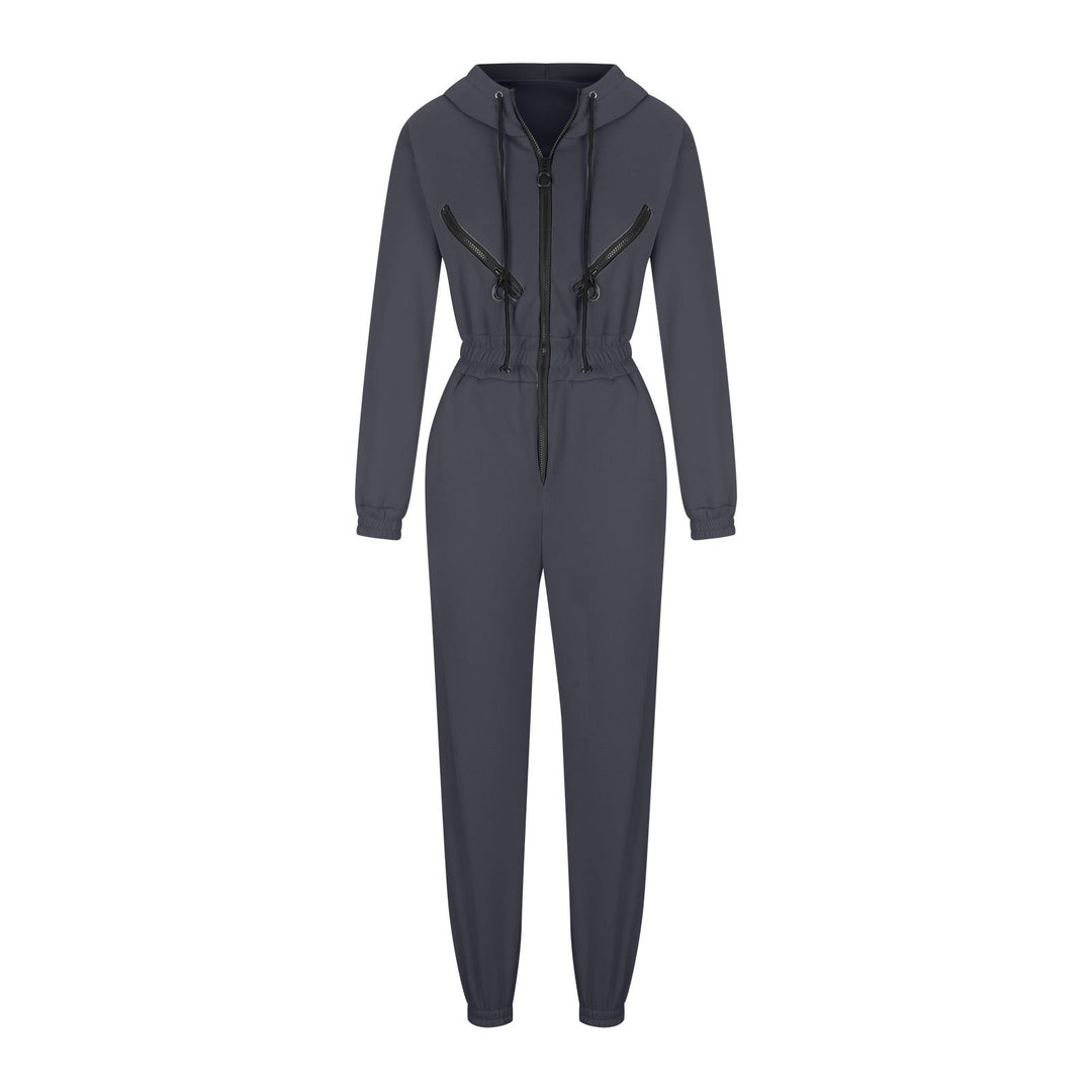 Levoire | Trendik Vêtements Ensemble de Combinaison à Capuche pour Femmes Gris