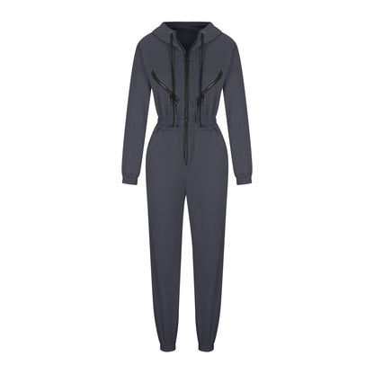 Levoire | Trendik Vêtements Ensemble de Combinaison à Capuche pour Femmes Gris