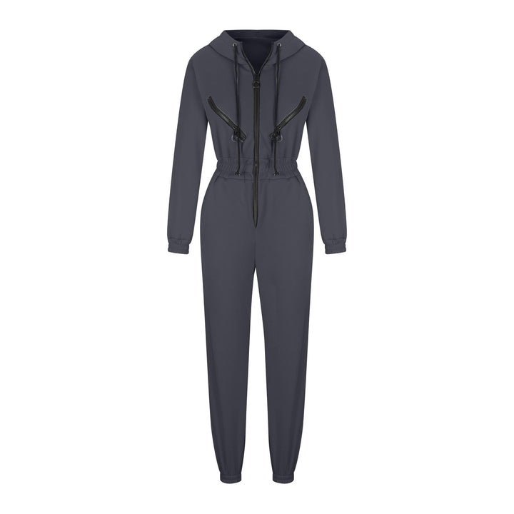 Levoire | Trendik Vêtements Ensemble de Combinaison à Capuche pour Femmes Gris