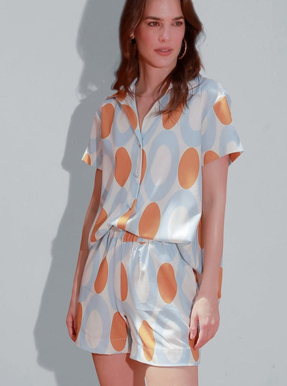 Levoire | Ensemble De Pyjama À Manches Courtes Et À Motifs À Pois S