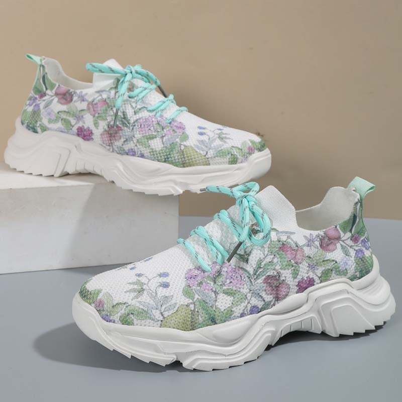 Levoire | Baskets De Tennis Larges Avec Protection Florale Pour Femmes